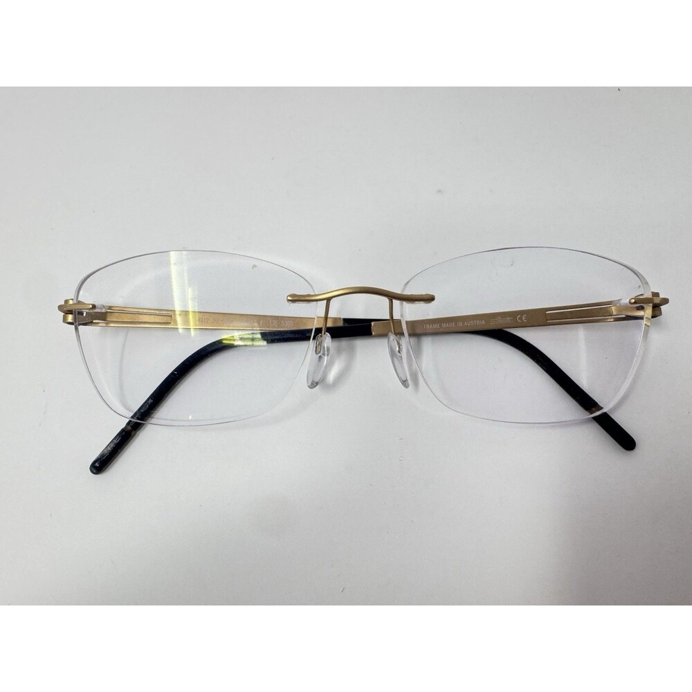 Silhouette 4412 6064 Gold Rimless Eyeglass Frames 52-17 135 Austria Made
